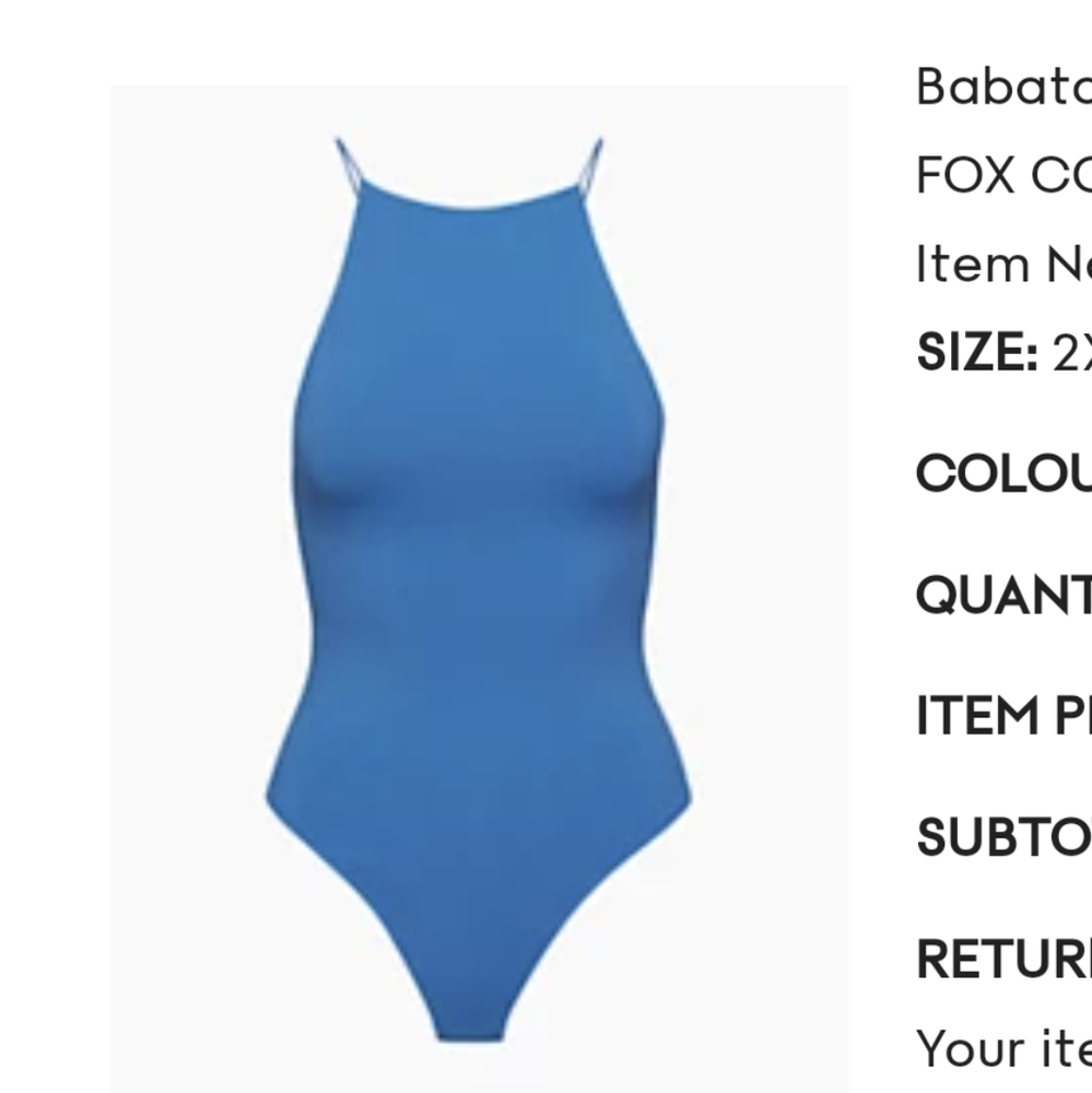 Babaton Fox Bodysuit